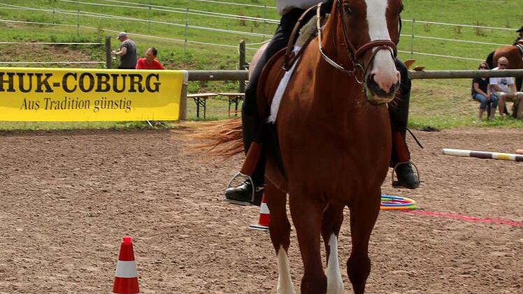 Auch Reiter im Englischsattel gingen beim Ranchturnier an den Start.