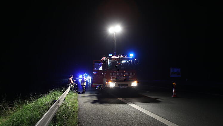 Schwerer Autounfall auf A3 bei Altdorf