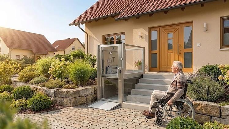 Altersgerecht wohnen: Treppenlift im Au&szlig;enbereich