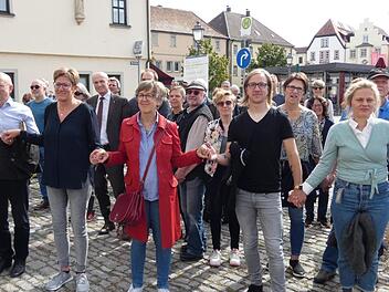 Auch dieses Jahr im September soll in Haßfurt eine Protestveranstaltung zum globalen Klimastreik stattfinden. Im vergangenen Jahr (Foto) beteiligten sich 550 Menschen daran. Christian Licha/Archiv