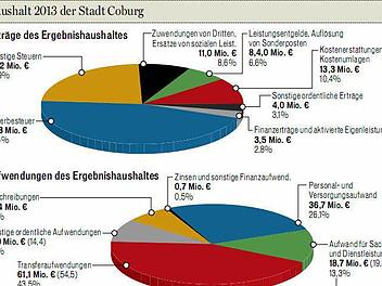 Die Grafik zeigt die wichtigsten Haushaltsposten.