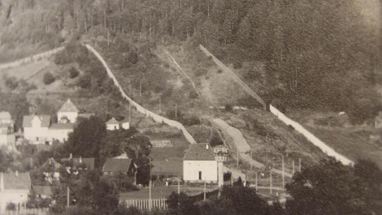 Die Sperranlagen bei Heinersdorf   Foto: Archiv Heinlein