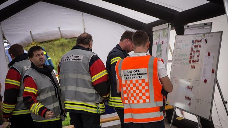250 Einsatzkräfte waren im Einsatz. Foto: KFV Forchheim