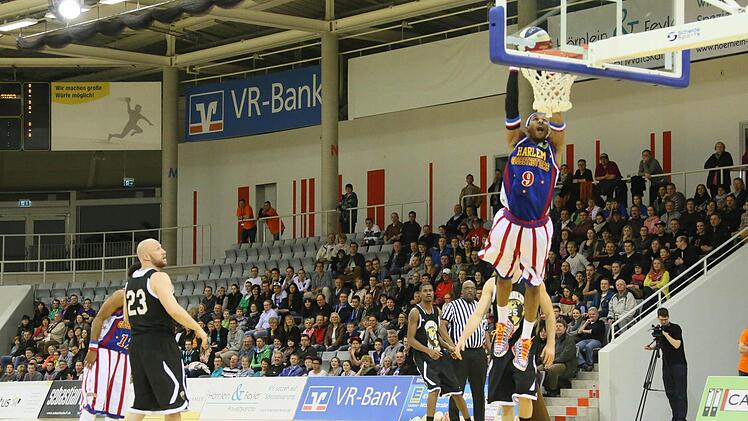 Am Dienstag waren die Harlem Globetrotters zu Gast in Coburg. Foto: Matthias Hoch