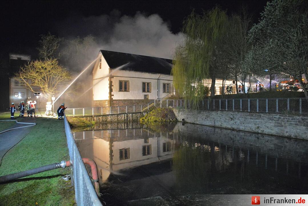 Brand im Kloster Maria Bildhausen