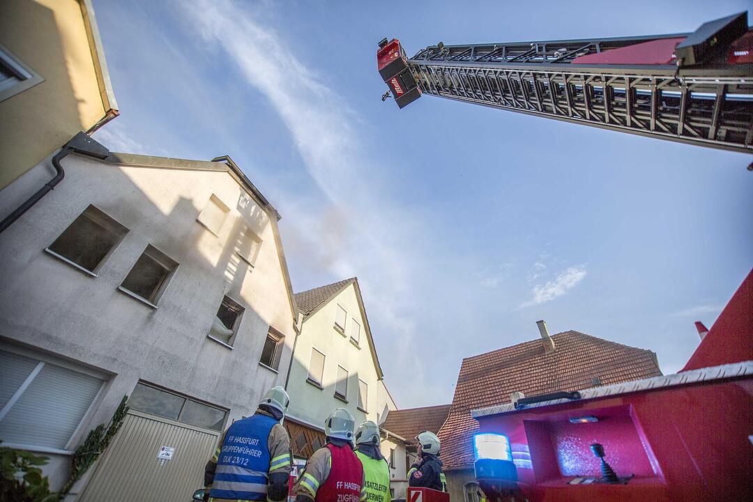 Brand in Einfamilienhaus in Haßfurt