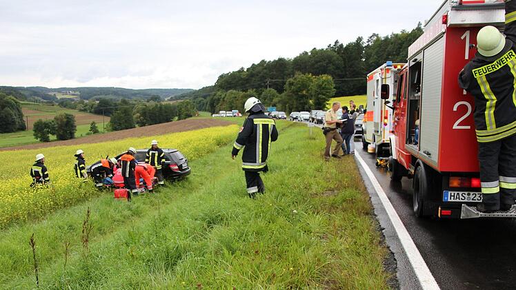 Die Rettungs- und Bergungskräfte waren schnell zur Stelle.Foto: Ralf Kestel