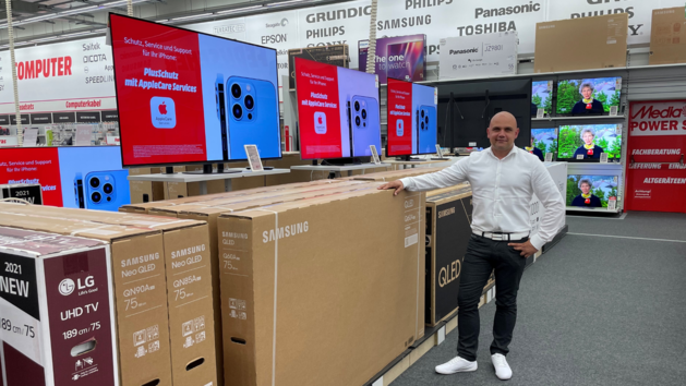 Haushaltsgroßgeräte und vor allem Fernseher sind beim Ausverkauf des MediaMarkt in Lichtenfels besonders günstig abzustauben.