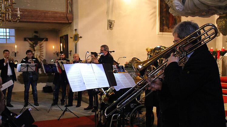 Der Posaunenchor Lonnerstadt    Foto: Yannick Hupfer