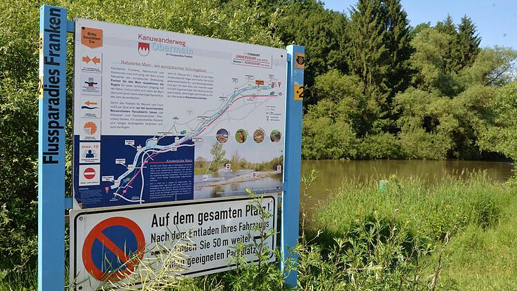 Nützliche Hinweise und Orientierungshilfe für Kanufahrer: Das Projekt "Wasserwanderweg Main" wird finanziell gefördert. Foto: Ronald Rinklef
