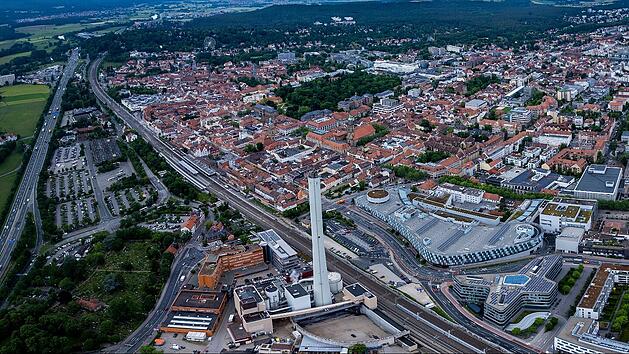 Luftaufnahme von Erlangen