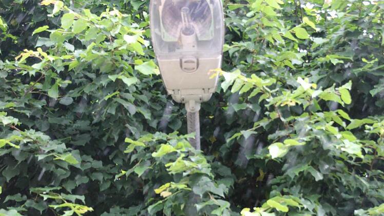 Eine Lampe der alten Ortsbeleuchtung Foto: Friedwald Schedel
