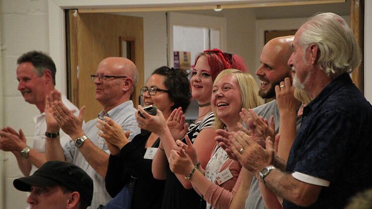 Die drei Städte Kirkham, Bad Brückenau und Ancenis feierten ihre Verbundenheit. Foto: Ulrike Müller