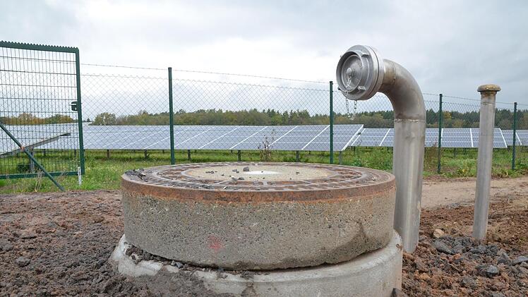 Ein Löschwasserbehälter musste angelegt werden.