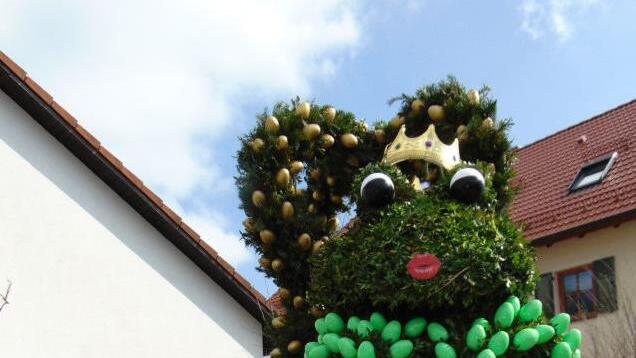 Der Froschkönig wartet auf den Kuss.Petra Malbrich