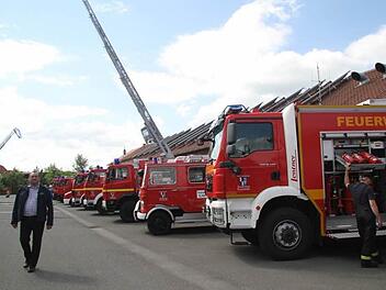 Auch die Fahrzeuge der Freiwilligen Feuerwehr Kulmbach lockten die Besucher auf dem Feuerwehrzentrum. Fotos: Sonja Adam