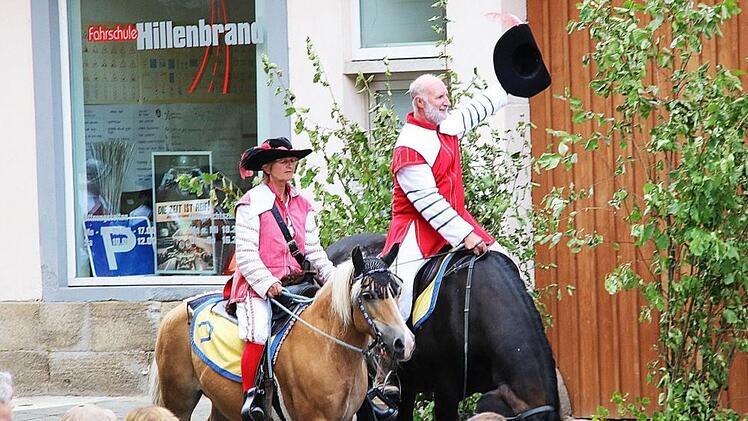 Das Heimatspiel "die Schutzfrau von Münnerstadt" wurde am Sonntag zum zweiten Mal in diesem Jahr aufgeführt. Foto: Dieter Britz