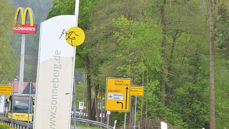 Die Stadtgebiete von Neustadt und Sonneberg berühren sich an der Landesgrenze.Rainer Lutz