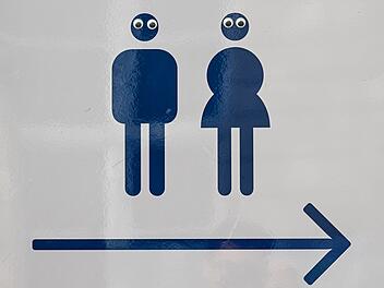 Toilettenschild