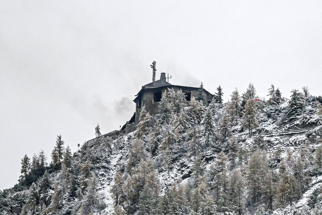 Kehlsteinhaus nach Gro&szlig;brand schwer zerst&ouml;rt