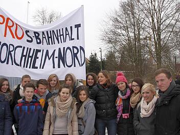 Kürzlich wurde für den S-Bahnhof im Norden demonstriert. Foto: NP/Archiv