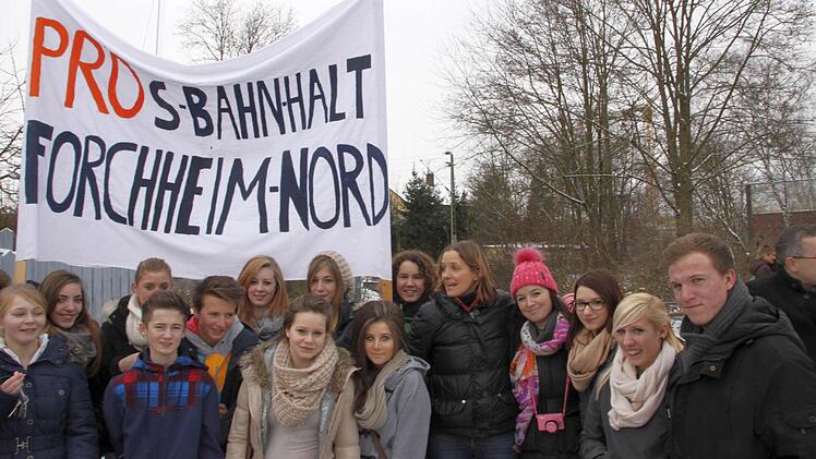 Kürzlich wurde für den S-Bahnhof im Norden demonstriert. Foto: NP/Archiv