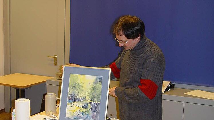Zeichnen und Malen in Bad Brückenau. Foto: Brigitta Kempe-Wolf