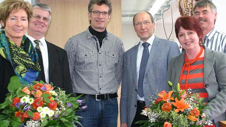 (von links) Erni Salzinger-Nuener, Norbert Kornder, Christian Böck, Bruno Buchen, Barbara Stab, Hubert Ludwig