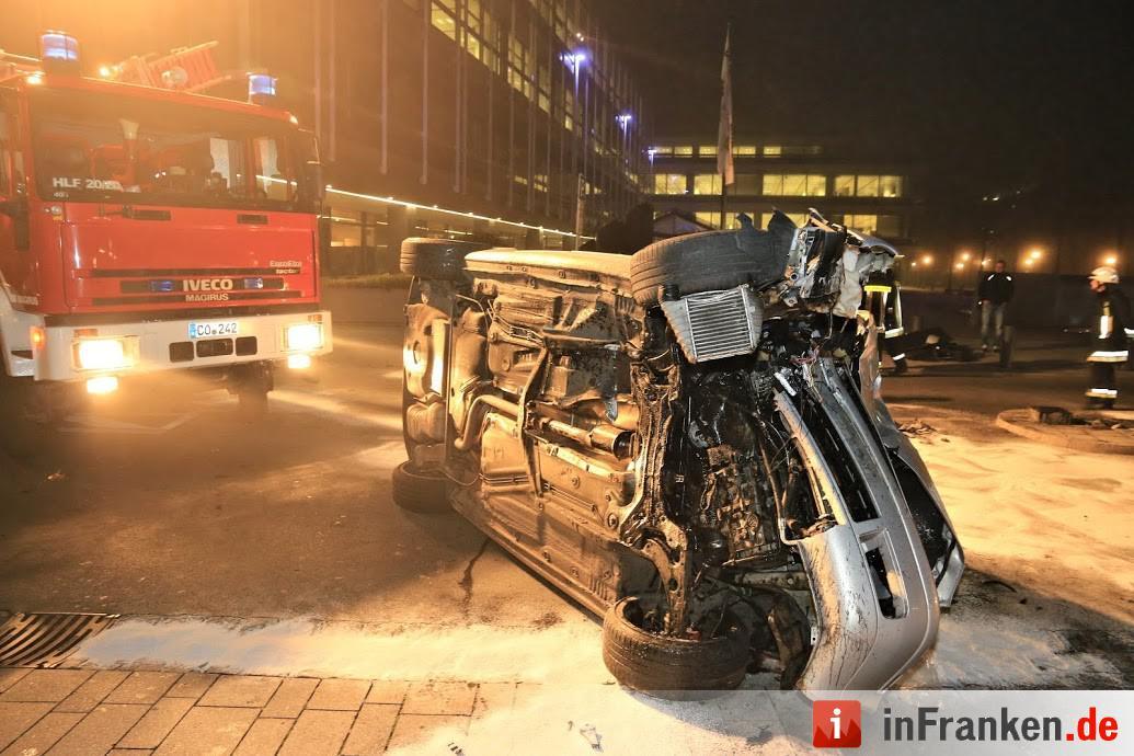 Verkehrsunfall an Coburger Bahnhof