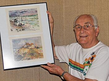 Horst Kreutz, der im Seniorenzentrum Sankt Elisabeth die "kleine Galerie" betreut, legt eine Pause ein, bis die Umbau- und Erweiterungsarbeiten in der Küche beendet sind. Bis Ende August läuft allerdings noch eine Ausstellung mit Ostseebildern und Landschaften des Malers Karl Stratil.   Foto: Dieter Britz