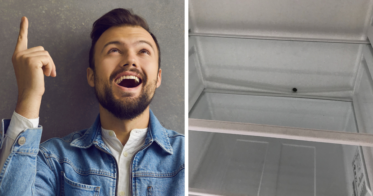 Kleines Loch im Kühlschrank Dafür ist es da