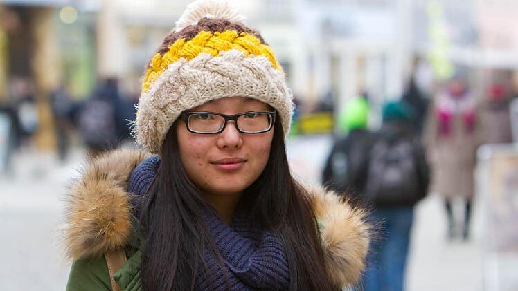 Import: Xiaoli Zhang hat ihre Mütze aus China mitgebracht.