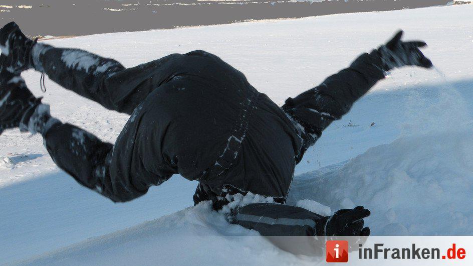 Erster Schnee in Franken