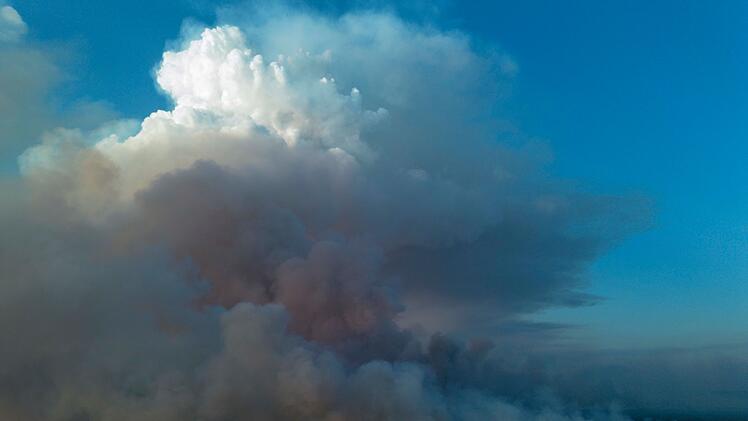 Waldbrand in der Gohrischheide