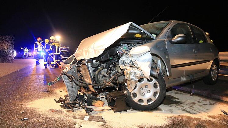 Unfall auf der A70 bei Hallstadt Foto: Ferdinand Merzbach
