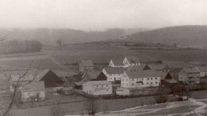 Vermutlich in den 60er Jahren entstand dieses Bild von der Überschwemmung der Döllau im Wiesengrund unterhalb der Knorrstraße. Foto: Sammlung Alfred Stumpf