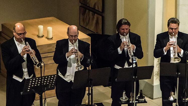 Das Ensemble Blech 10 beeindruckte eine große Zuhörerschar in der Coburger Morizkirche.Foto: Jochen Berger