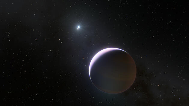 Computersimulation des neu entdeckten Planeten