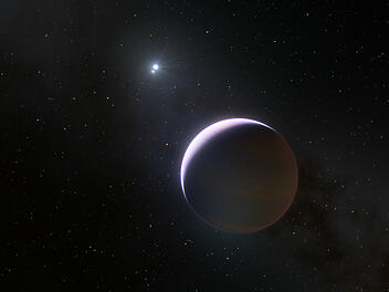 Computersimulation des neu entdeckten Planeten