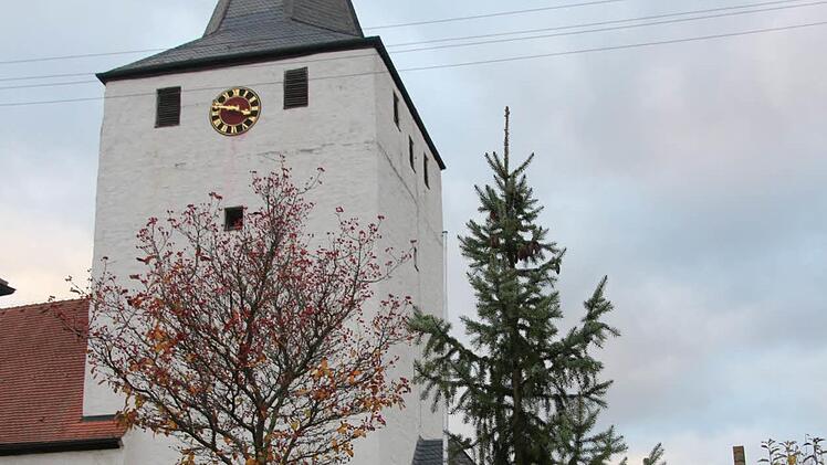 In DIetrsdorf wurde eigens einen Baum gepflanzt, der, wenn er groß ist, als Dorfchristbaum dienen kann. Bis es soweit ist, stellt dort die Feuerwehr den Baum auf, verspricht Kommandant Wolfgang Brasch. Foto: S. Bastian