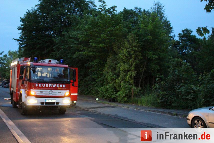 Brand in Wohhausruine in Mainleus