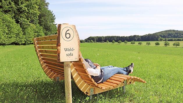 Das Waldsofa ist einer der Rastplätze.  Foto: privat