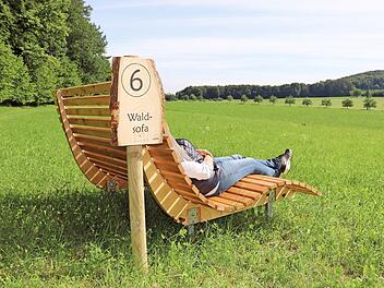 Das Waldsofa ist einer der Rastplätze.  Foto: privat