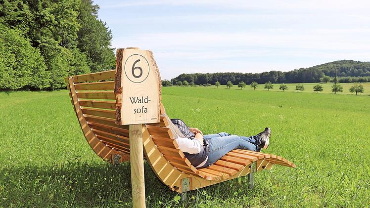 Das Waldsofa ist einer der Rastplätze.  Foto: privat