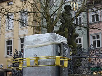 Der Pfandring am Gabelmann bleibt meistens leer.  Foto: Sebastian Martin