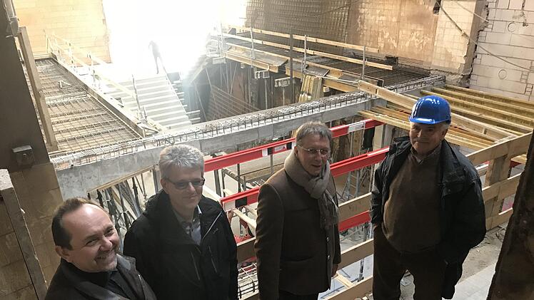 Ortstermin im Turbinenhaus. Foto: Stadt Kulmbach