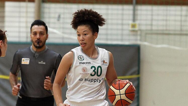 Mit 30 Punkten, fünf Rebounds und zwei Assists hatte DaJonee Hale maßgeblichen Anteil am Bamberger Erfolg. Foto: sportpress