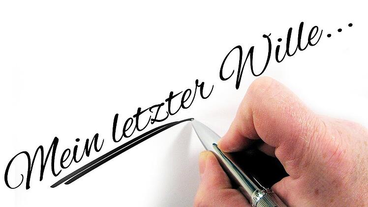 Ein Testament gehört dazu.