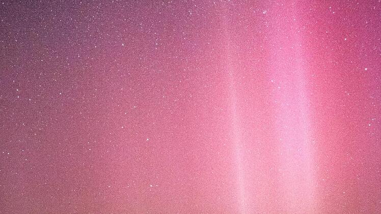 Die Polarlichter am 17. März 2015 über Bayern. Foto: Foto: News5 / N.Mueller
