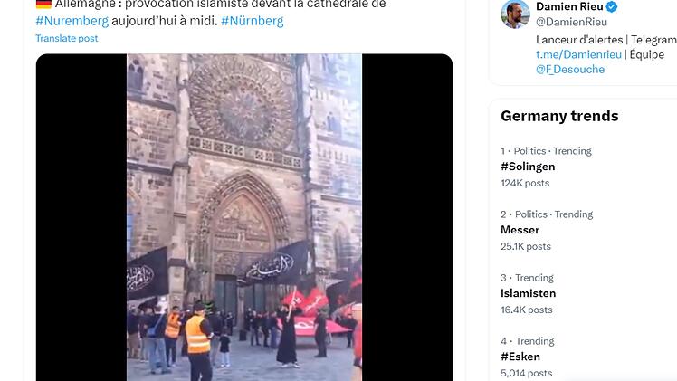 Nürnberger Demo verunsichert Netz - Polizei entgegnet IS-Gerüchten